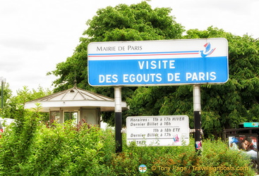 Musée des Égouts entrance and opening hours